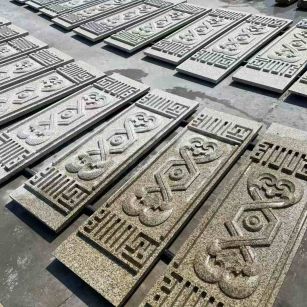 茂名 黄金麻花岗岩外墙雕刻板