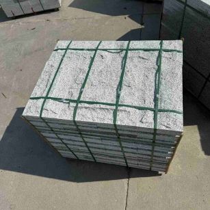 茂名 白麻花岗岩石材自然面蘑菇石成品