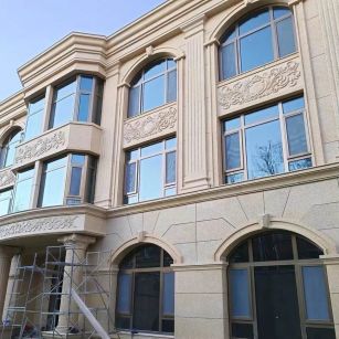 茂名 黄金麻花岗岩别墅外墙干挂