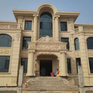 茂名 黄金麻花岗岩别墅外墙干挂