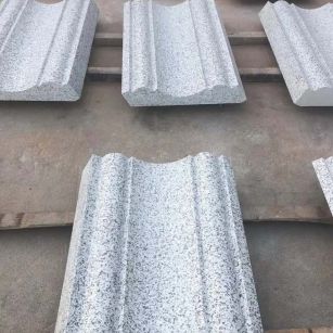 茂名 白麻花岗岩光面别墅线条