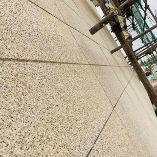 茂名 黄金麻花岗岩荔枝面外墙干挂石材效果示例