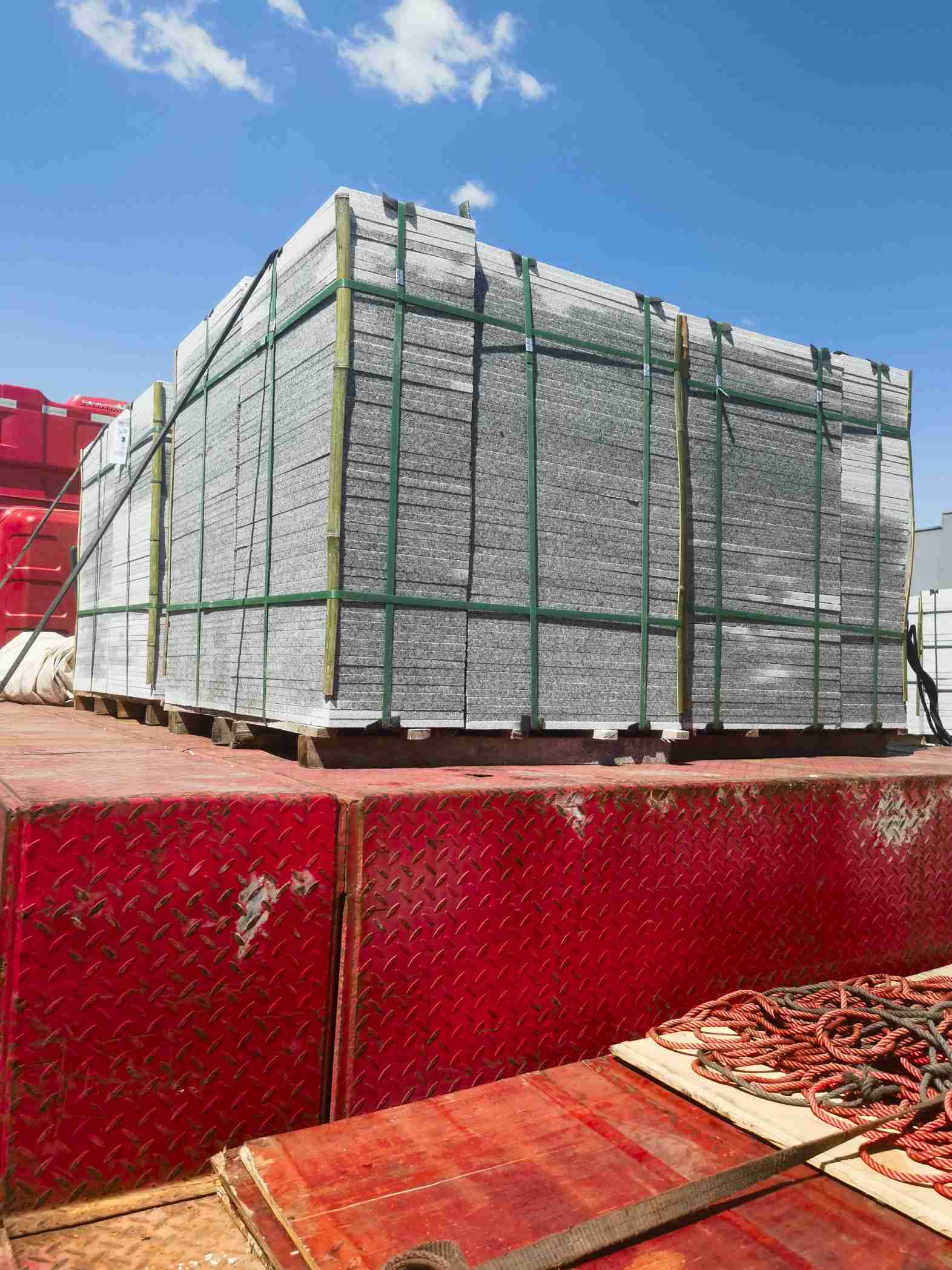 茂名 芝麻白火烧规格板地铺石300*600/600*600