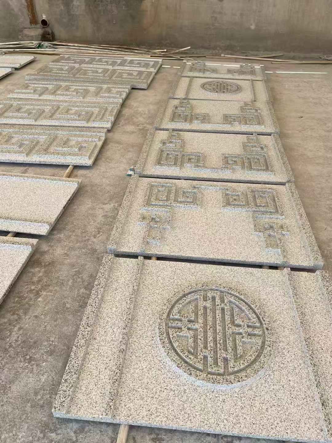 茂名 白麻花岗岩外墙立面雕刻板