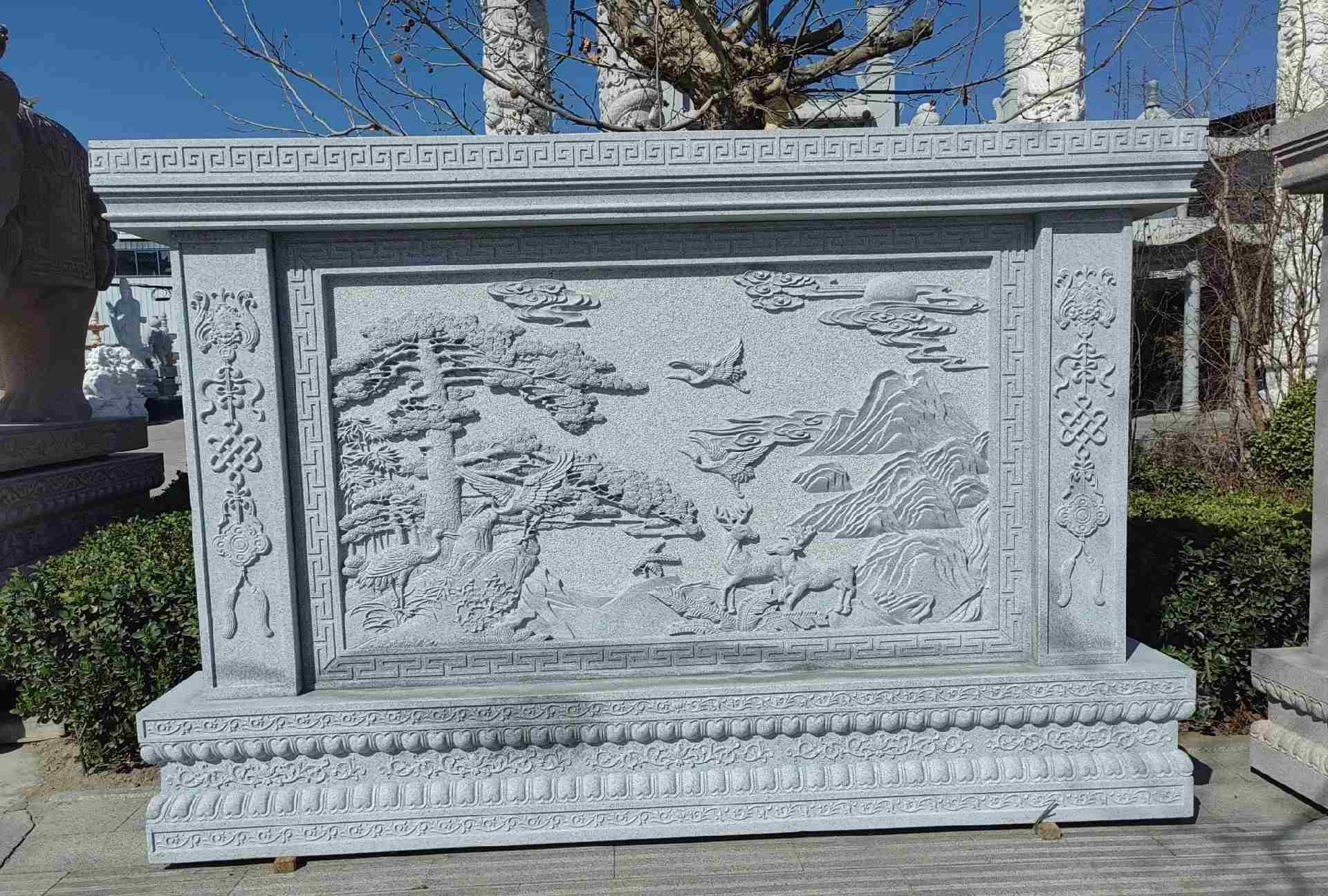 茂名 芝麻白大型照壁，屏风，影壁