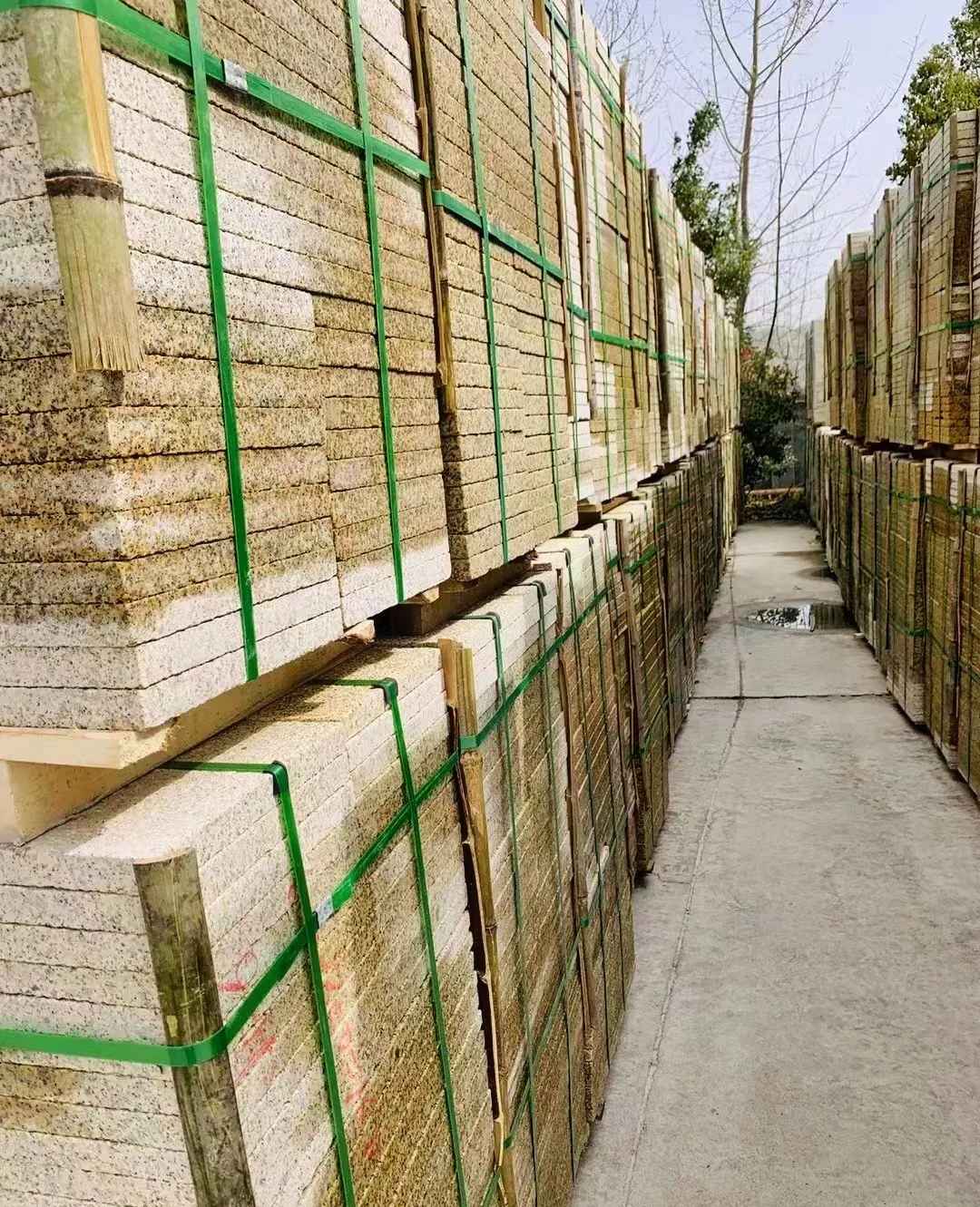 茂名 黄金麻花岗岩荔枝面地铺石