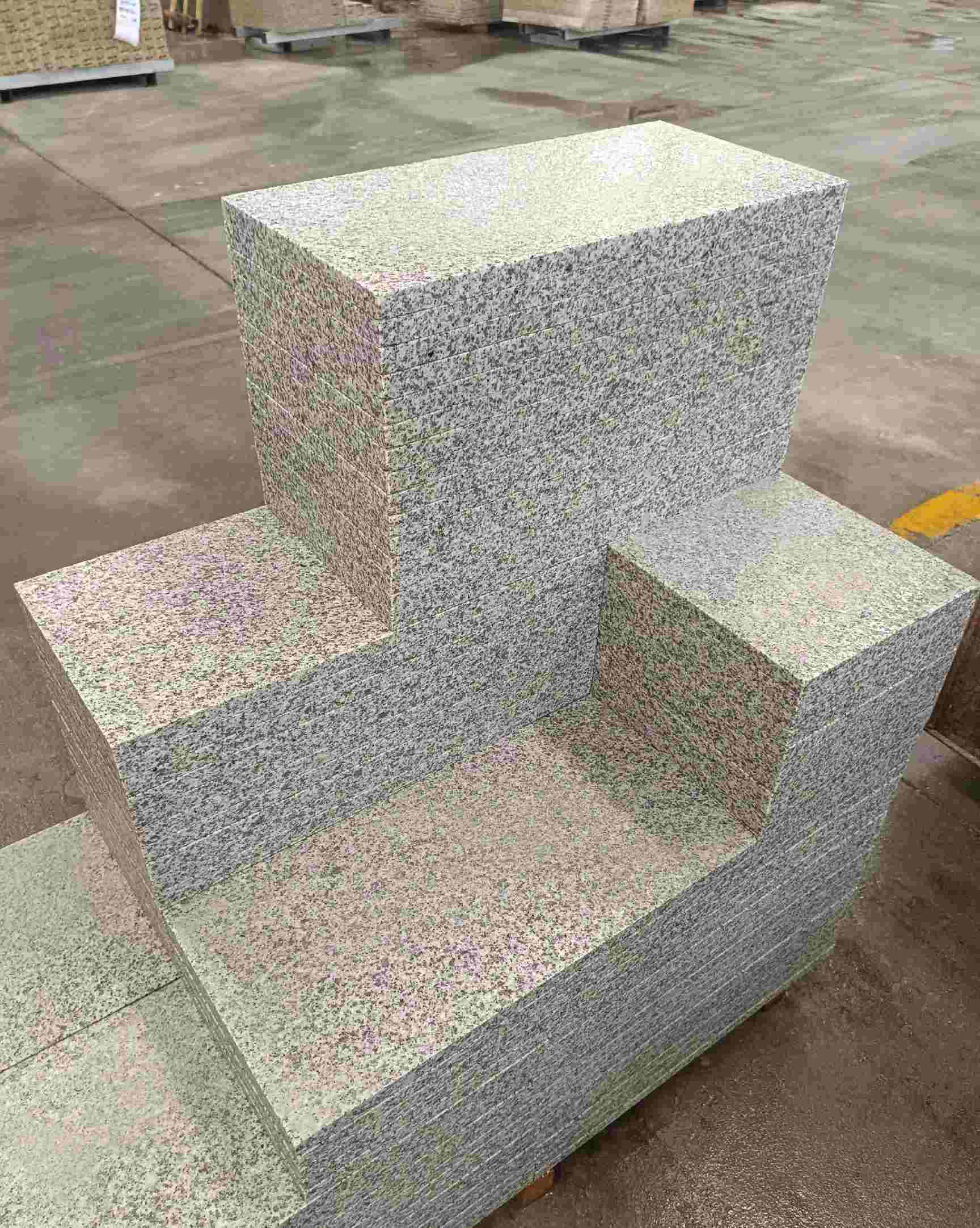 茂名 白麻花岗岩荔枝面地铺石